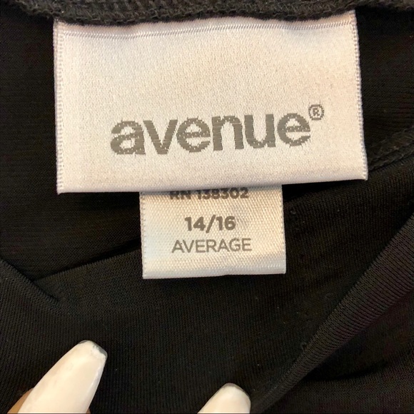 Avenue Women's Plus Black Floral Panel Maxi Skirt - Picture 2 of 6